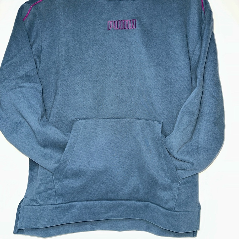 Puma Slate Hoodie with Magenta Accents